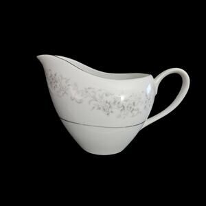 Vintage Camelot China Carousel Creamer Gray Floral Japan